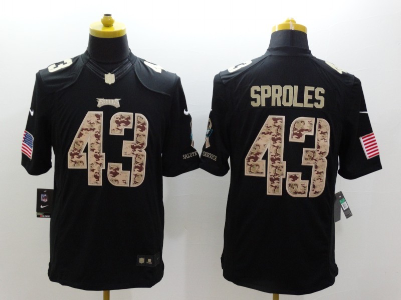 Men's Philadelphia Eagles Darren Sproles #43 Black Jersey